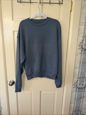 SET Active Womens Crewneck Sweatshirt in Slate Blue